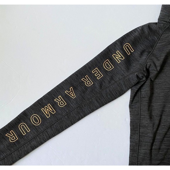 Under Armour Sweatshirt Women S Gray Pink Cold Gear 1/4 Zip Thumb Holes NWOT - Picture 6 of 13